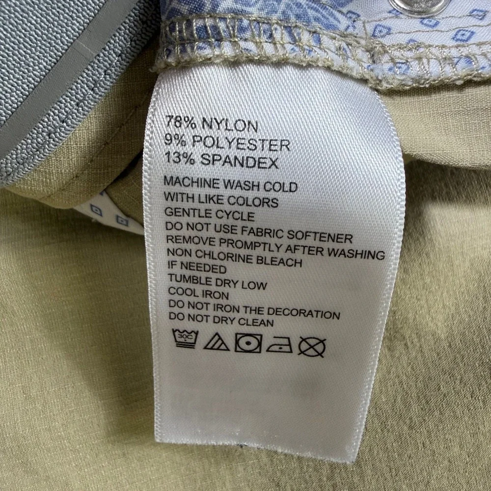 Tommy Bahama Boracay Performance Pants Mens 34x32 Tan Stretch Beach Golf Wicking